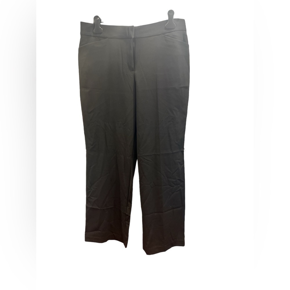 Dana Buchman Black Straight Leg Comfort Waist Trousers Size‎ 14